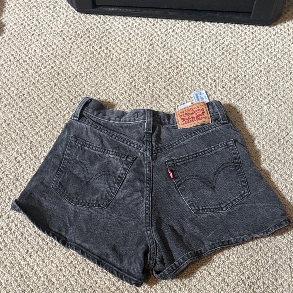 Levi's Women's Charcoal Jean Shorts